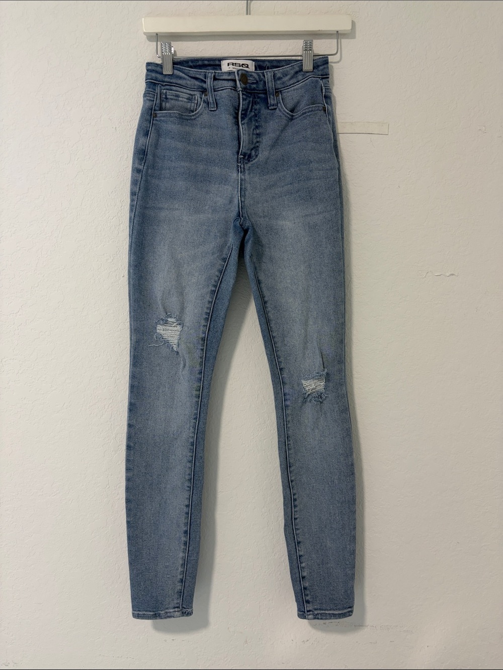 RSQ Light Wash High-Rise Skinny Jeans